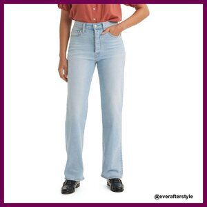 High Rise Straight Leg Jeans Slim Fit Y2K Retro Chic Classic Denim